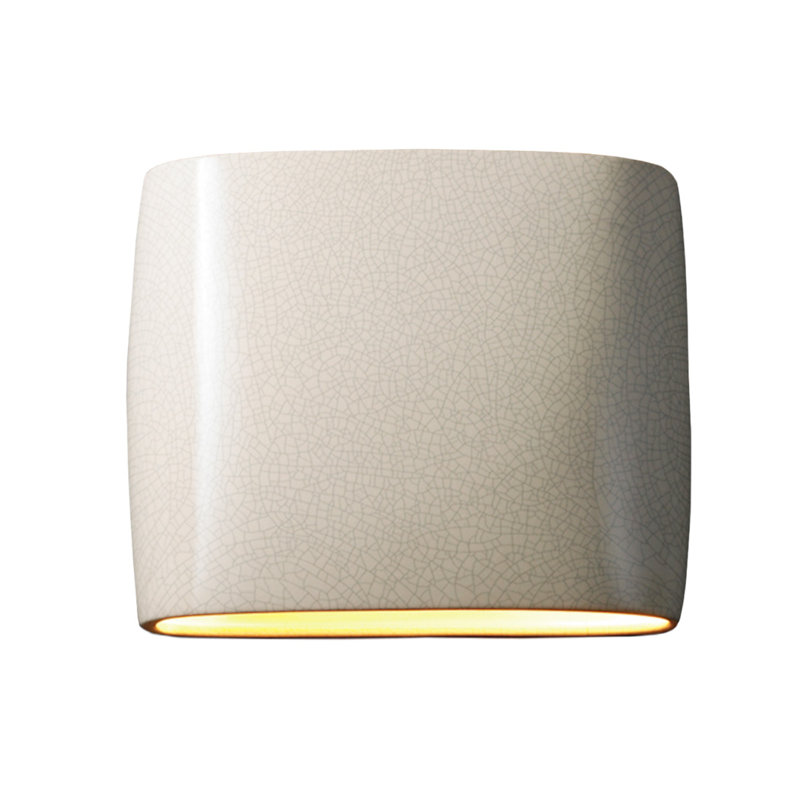 Applique murale 1 lumière DEL Anny Anny, Blanc craquelé, H 9,75 po x l 12 po x P 4 po