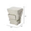 Brick Fiber Glass Side Table