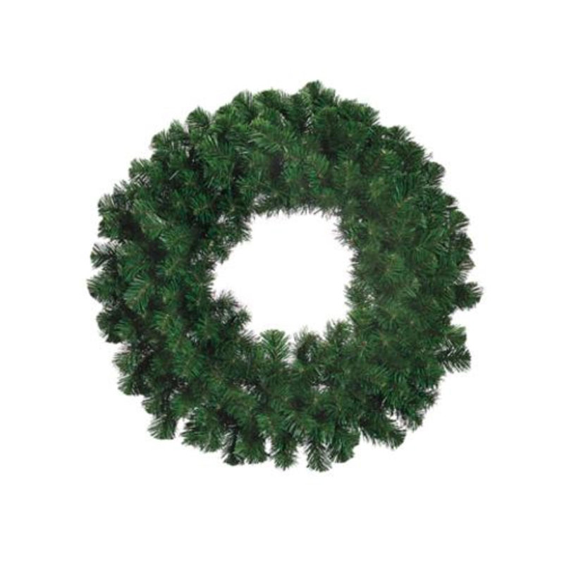Couronne de Noël artificielle en pin 8 po Deluxe - non éclairée