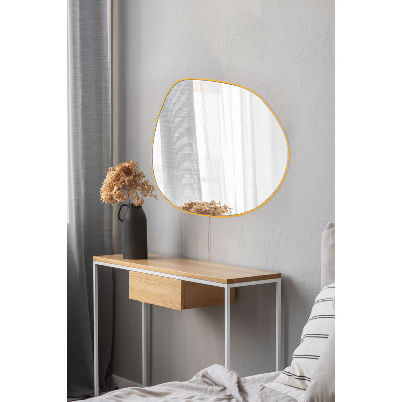 Miroir avec éclairage DEL, Jaune