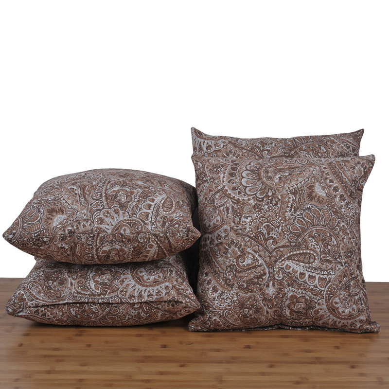 Paisley Pillow Cover, Carafe, 18" x 18"