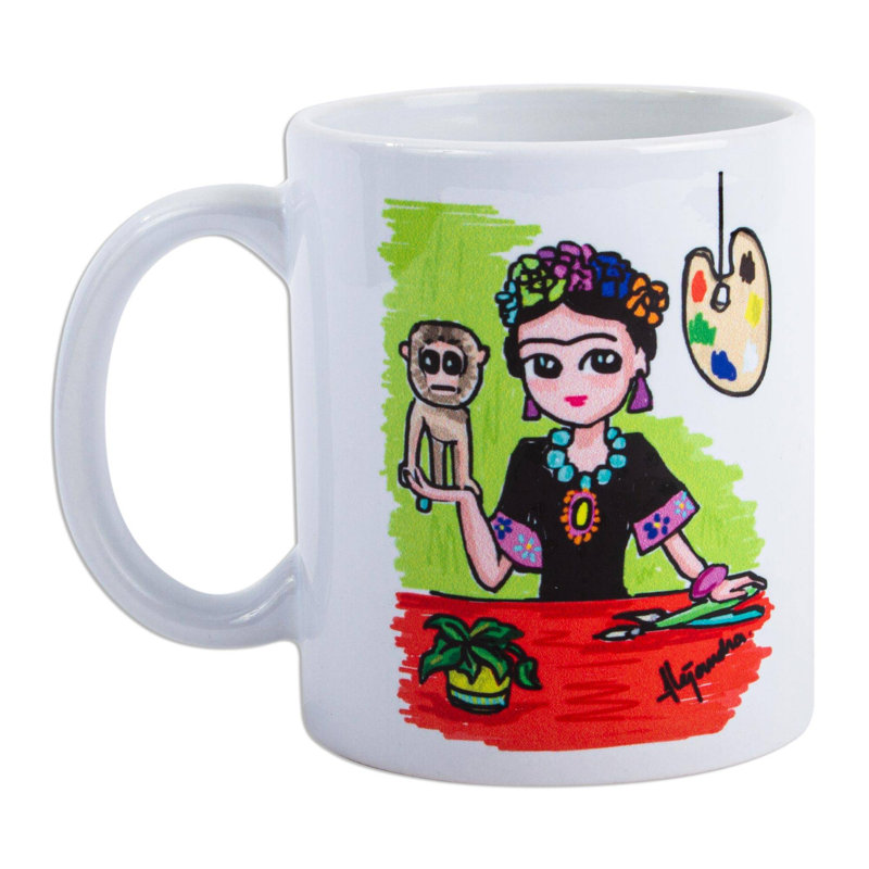 Tasse à café Frida avec singe