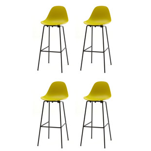 Counter Stool with Metal Frame (Set of 4)