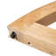 Table de salle à manger ronde extensible pour 4 à 6 personnes avec pieds de table courbés-2065620498