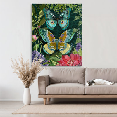 Motif de jardins sauvages, toile par Nicole Tamarin
