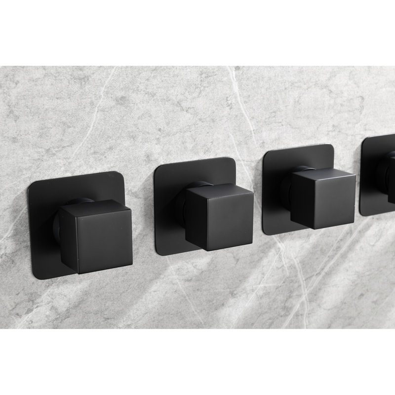 Robinet extra haut débit pour douche de 3/4 po - Fabrication en laiton, poignée ajustable efficace