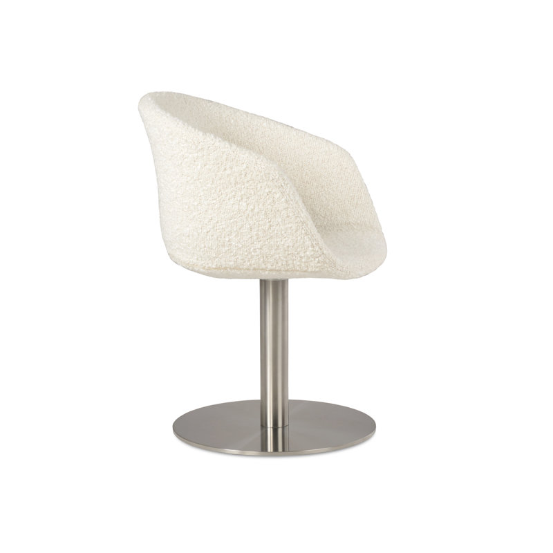 Fauteuil Tribeca, Blanc cassé, Brossé