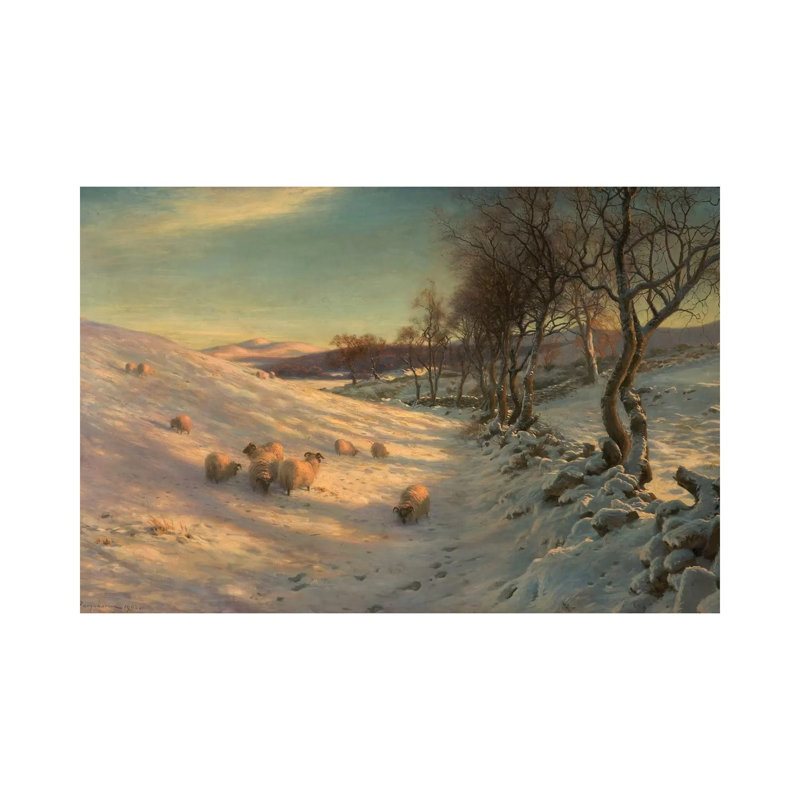 Through The Crisp Air, 1902 by Joseph Farquharson - Wrapped Canvas Gallery-Wrapped Canvas Giclée, 20.32 cm H x 30.48 cm W