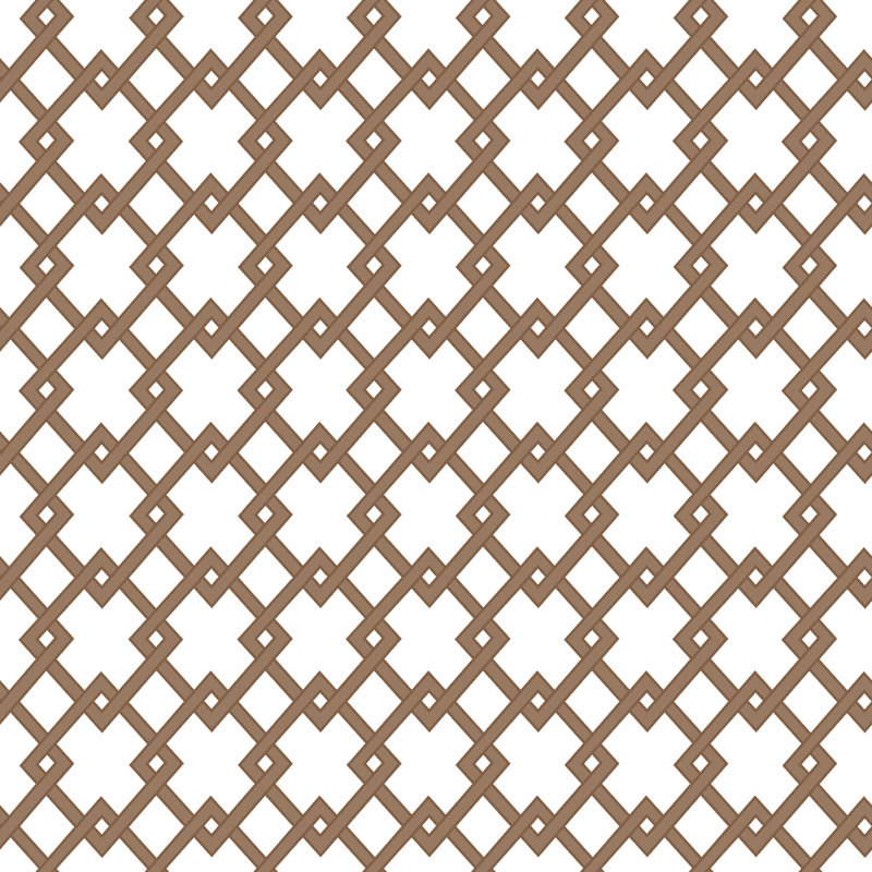 Bound Geometric Wallpaper Roll, Marron