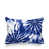 Bleu marine / motif floral blanc