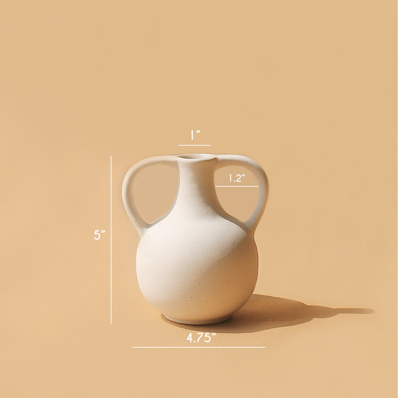Harappan Vase - Bobble, White