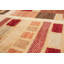 Tapis unique en laine noué à la main style Chobi des années 2010 de 6 pi 7 po x 10 pi 5 po rouge foncé Puck