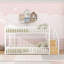 Lit superposé simple au-dessus de simple avec escalier de rangement intégré et caractéristiques de sécurité-1672114536