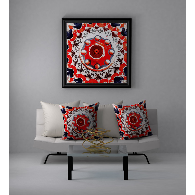 Housse de coussin carrée, Rouge, 22 po x 22 po