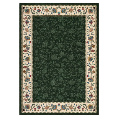 Farmhouse Floral Rug Washable Area Rug Non Slip, Soft Non Shedding Indoor Carpets, Low Pile Thin Foldable Printed Floor Mats, Bordered Carpet for Living Room Nursery Bedroom