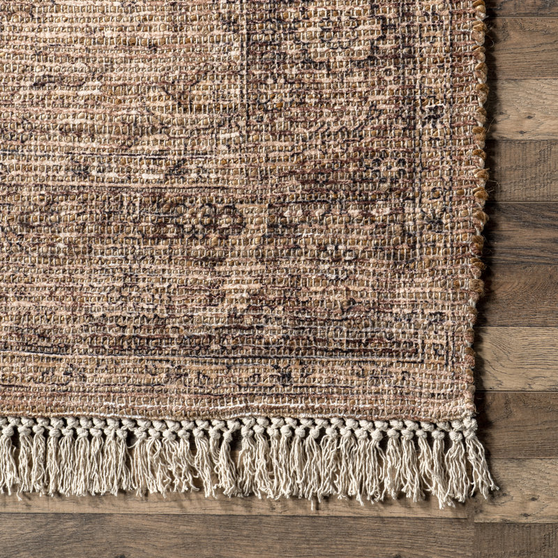 Persian Medallion Tassel Area Rug, Rectangle 8'6" x 11'6"