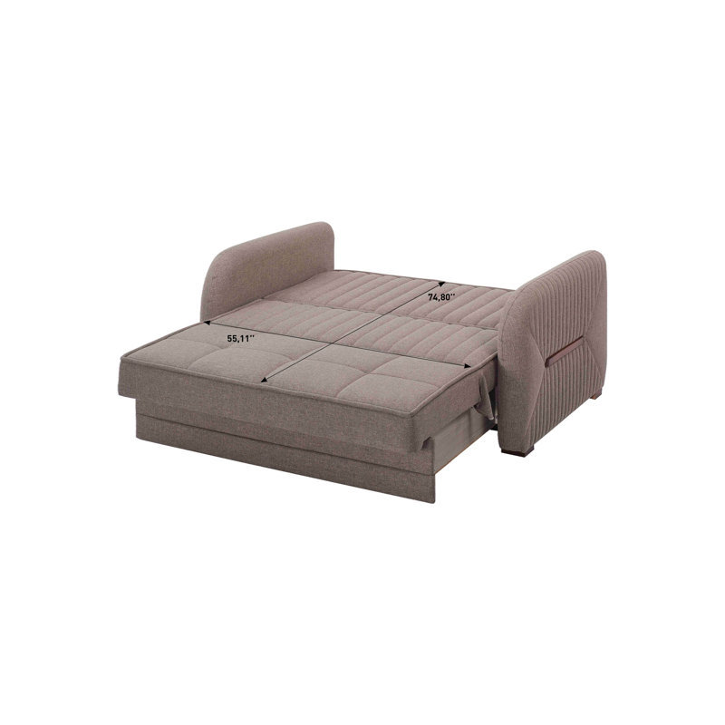 Causeuse convertible avec rangement Primenest Flyte Collection, Beige