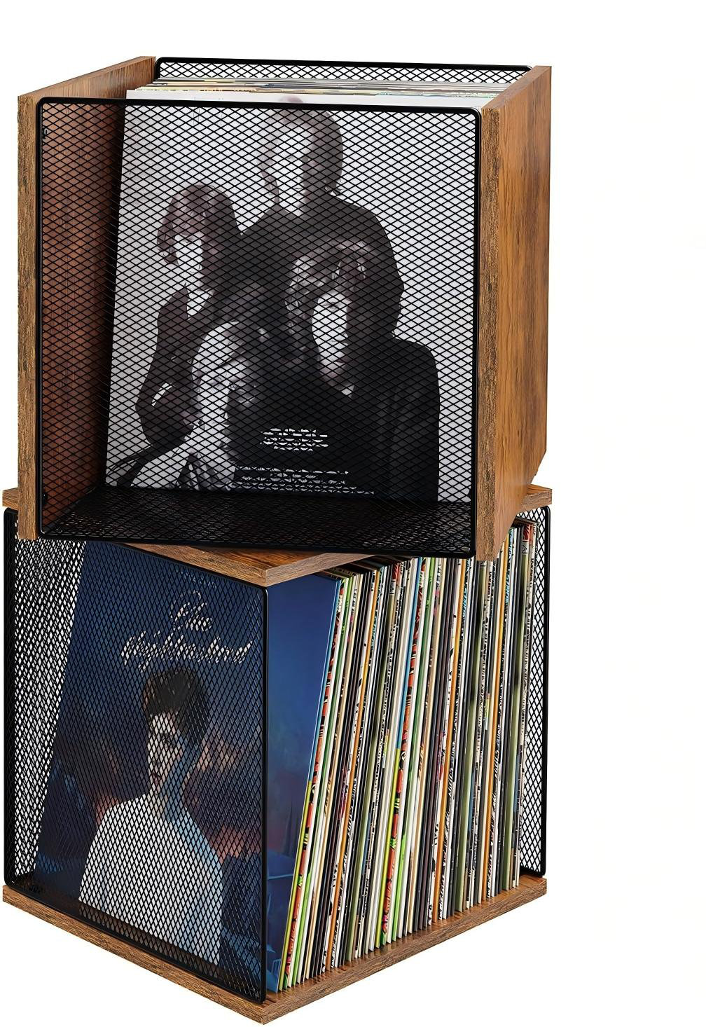 17 Stories 2 Cubes Of DIY Stackable 80-110 Vinyl Album Visualize ...