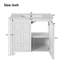 36" Complete Bath Vanity Set - Ceramic Sink With Storage Cabinet - Space-Saving Bathroom Organizer Solution