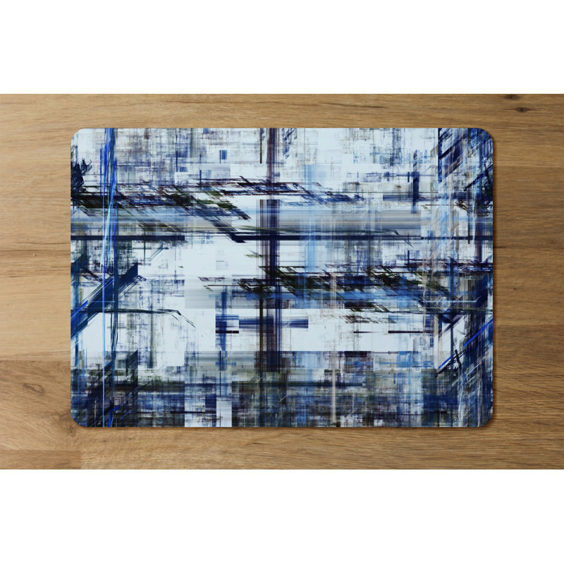 Fruithurst Polyester, Wood Abstract Rectangle Placemat