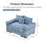 Canapé d'angle modulaire Haven Comfy Cloud, ensemble de salon avec fauteuil-134971285