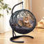 Lit pour chat suspendu en rotin avec support et coussin Zeta-58076444