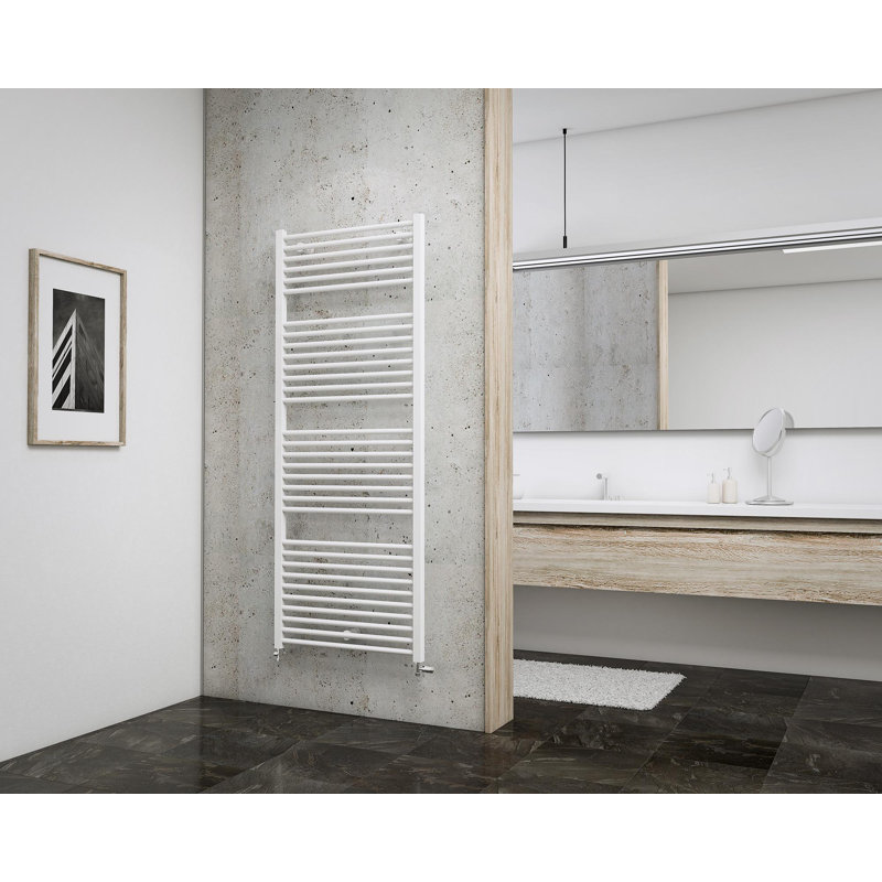 Wall-mounted bathroom radiator