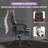 Big And Tall Executive Office Chair With Footrest, Ergonomic Swivel Recliner Computer Desk Chair