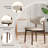 Mid-Century Solid Wood Beige Upholstered Dining Chairs, No Assembly Required Accent Chairs For Dining Room (Set of 8)-996533193-991891251