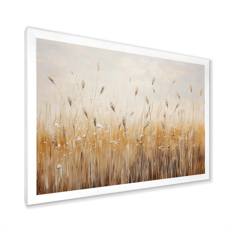 Prairies majestueuses prairies sur toile, H 30 po x l 40 po x P 1,5 po, Cadre simple blanc