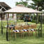 Outsunny Beige Polyester Roof for Gazebo
