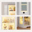 Vitrine moderne à DEL avec portes en verre, éclairage réglable et capteur de mouvement-102172519
