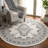 Ebony Hand Tufted Wool/Cotton Oriental Rug in Ivory/Gray-95854459