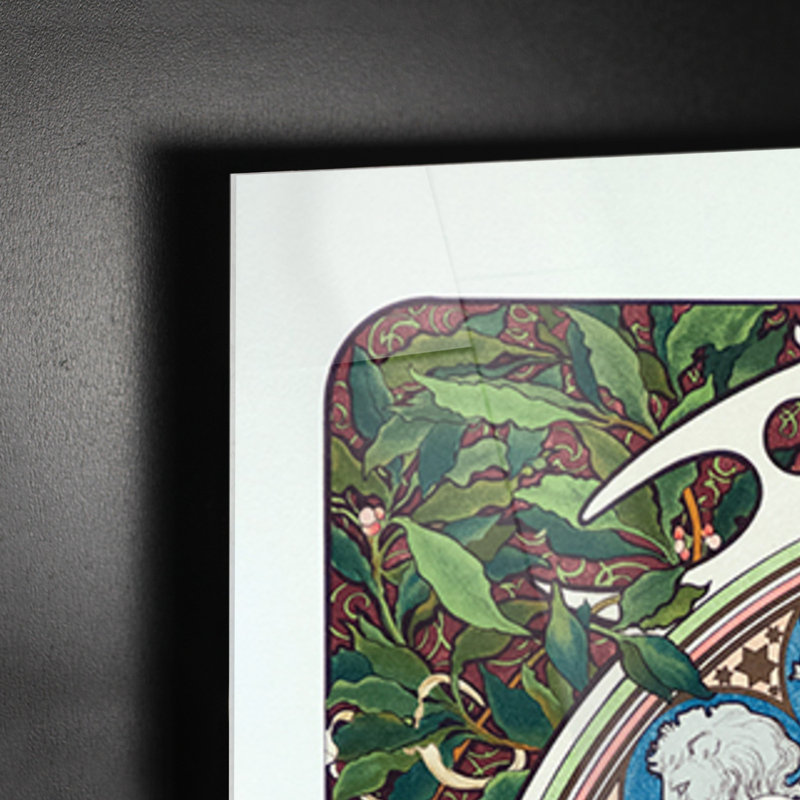 Zodiaco by Alphonse Mucha - Rectangle Painting