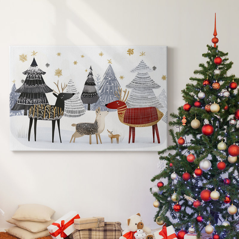Christmas Holiday Arts - Toile tendue avec châssis XMA171318, H 12 po x l 18 po