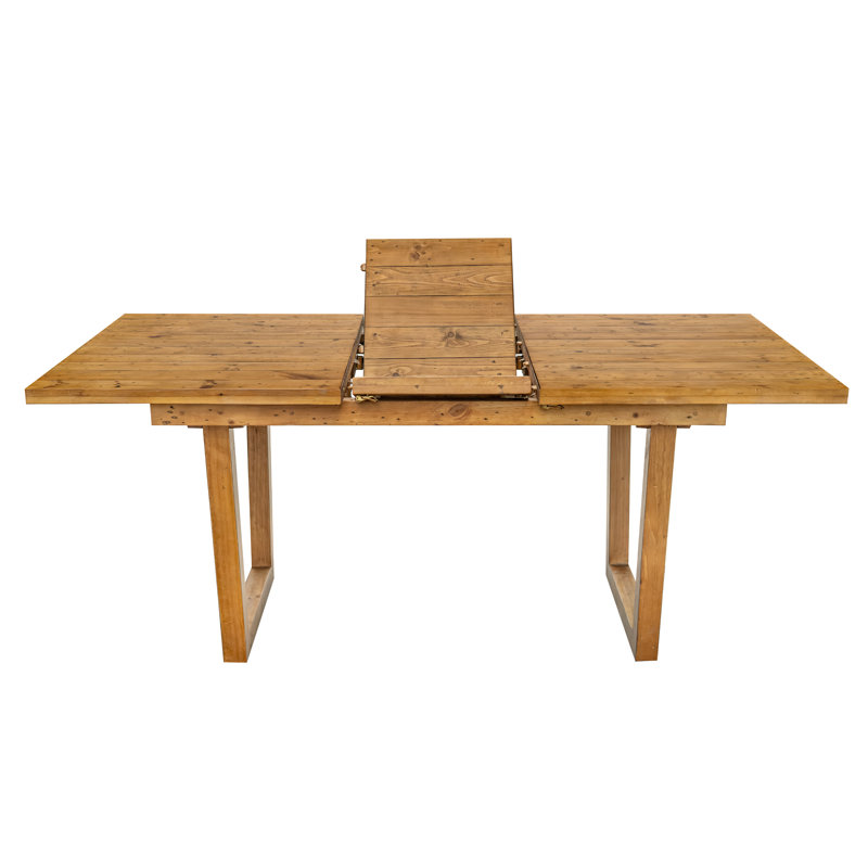 Ensemble de table de salle à manger en bois massif, table de salle à manger extensible Farmhouse et chaise Windsor pour salle à manger / cuisine