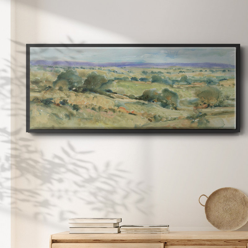 Soft Lavender Sky I- Framed Canvas