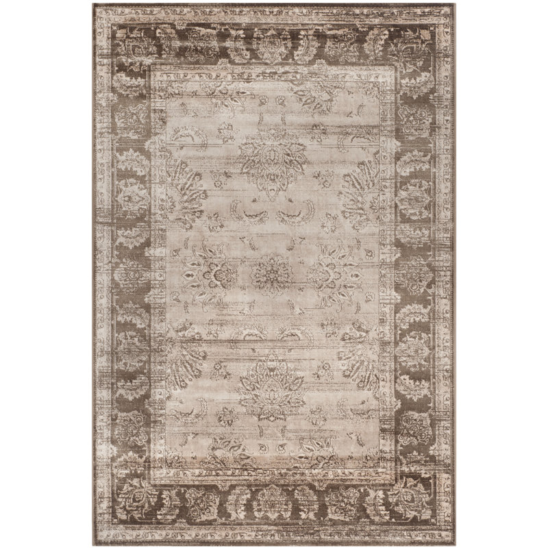 Tapis oriental vintage en viscose, Rectangle 5 pi 1 po x 7 pi 6 po