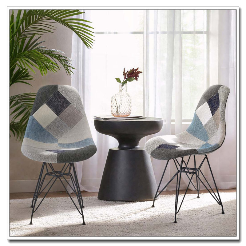 Patchwork Accent Chair Dining Armchair