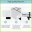 Table basse extensible carrée avec 4 compartiments cachés Finition UV ultrabrillante pour le salon-1316361354