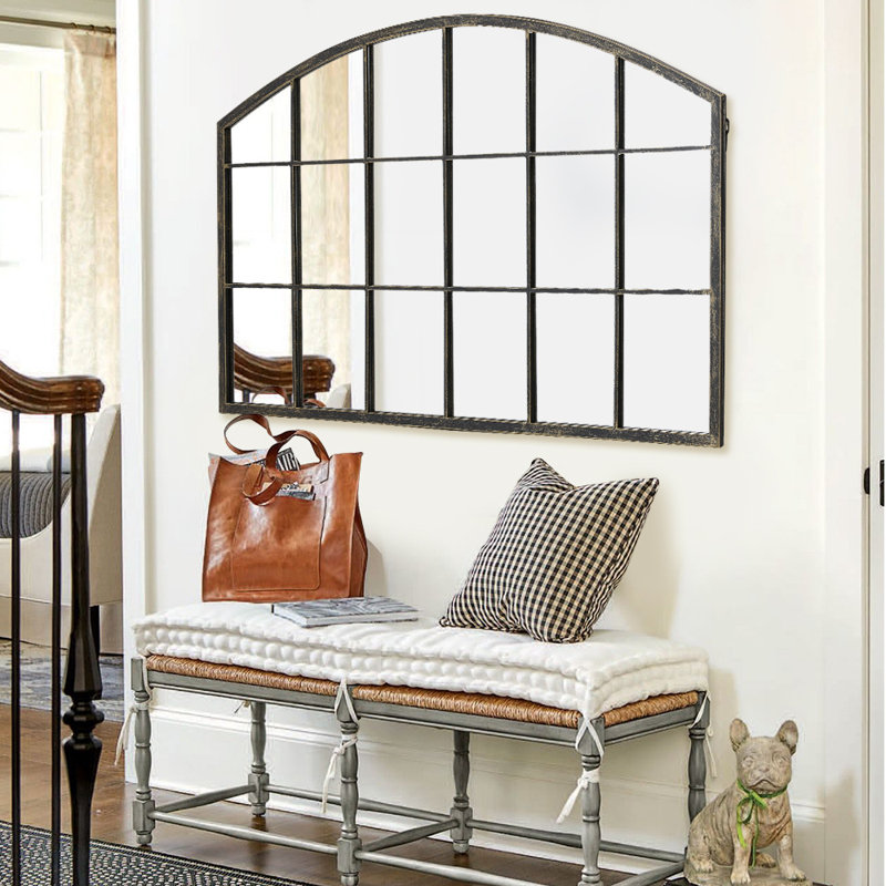 Erdenheim Metal Arch Wall Mirror