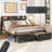 OLTRENEST Queen Adjustable Bed with Storage Headboard, Charging Station, Head Incline, LED Lighting, Storage Drawers, Quiet Powerful DC Motor, and Easy Assembly