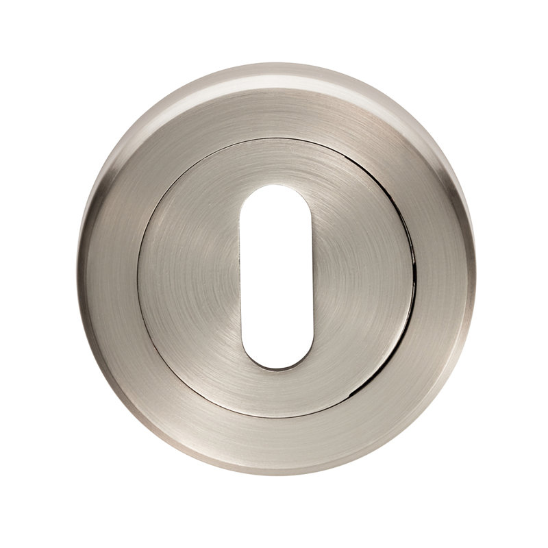 Serozzetta Rose / Rosette, Satin Nickel