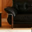 Canapé modulaire noir en similicuir-880517576-880517577