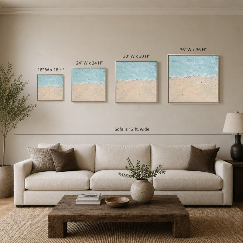 «Land Meets Sea» par SD Graphics, impression sur toile