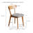 Framlingham Solid Oak Upholstered Dining Chairs, Comfortable Curved Back Farmhouse Chairs With Removable Cushion Covers-1122733549