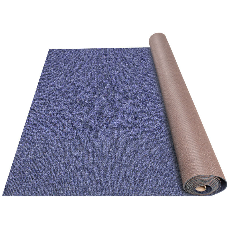 Tapis marin bleu foncé 1,80 m x 11 m, tapis de qualité marine pour bateaux avec envers imperméable, tapis d'extérieur pour terrasse, porche, garage, tapis de couloir antidérapant