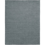 Wool Geometric Area Rug in Gray
