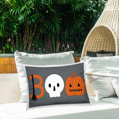 Coussin extérieur Boo Halloween