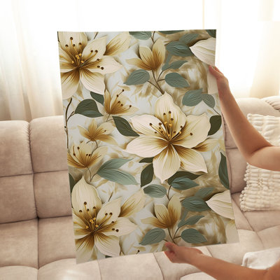 «Floral Flowers VI», reproduction d'art moderne sans cadre